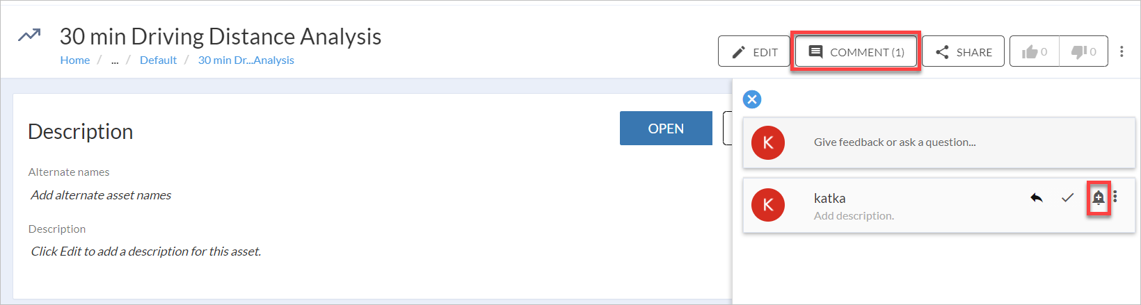 Screenshot how to add a ToDo task by clicking Comment.