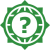 Green compass with question mark in the middle