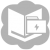 Gray icon with file folder