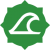 Green icon containing a shape with smooth edges.