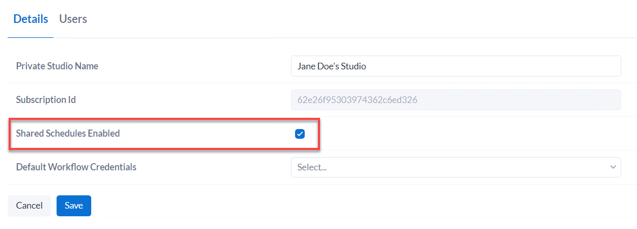 Curators (Server admins) can enable shared schedules on the same subscription.