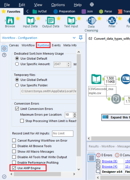 Alteryx Amp Engine Alteryx Help